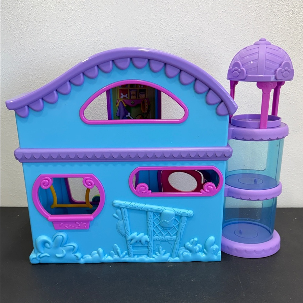 Hasbro Littlest Pet Shop House Playset 2024 LPS Dollhouse purple blue - Picture 2 of 7